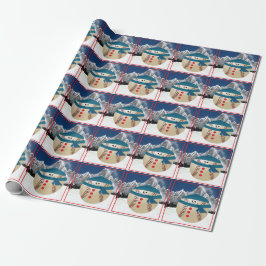 Baseball snögubbe presentpapper