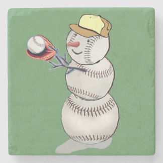 Baseball Snögubbe Stenunderlägg