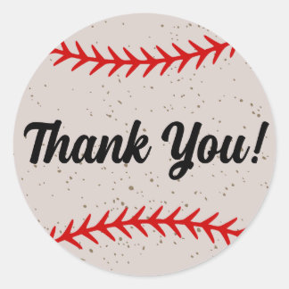 Baseball Snöre Stitches Themesses Runt Klistermärke