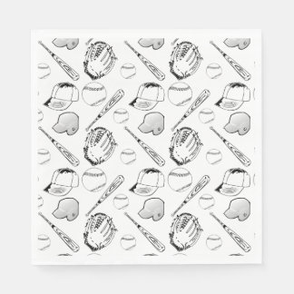 Baseball/Softball Collage Napkins Pappersservett
