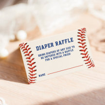 Baseball Softball Diaper Raffle Baby Shower