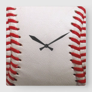 Baseball Softball Fyrkantig Klocka