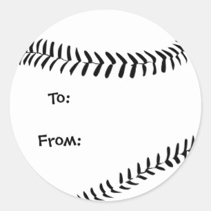Baseball/Softball Gift-Märkre Runt Klistermärke