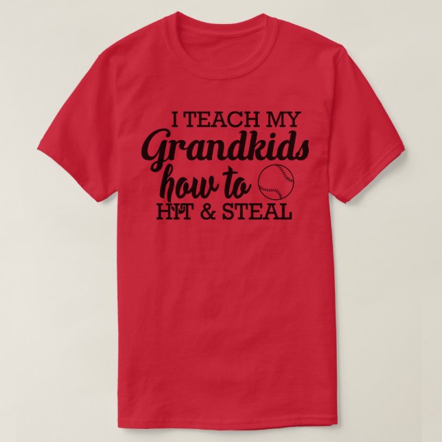 Baseball softball Grandma... T Shirt (Design framsida)