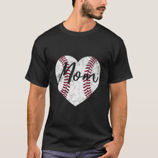 Baseball Softball He Mom Mother'S Day T Shirt