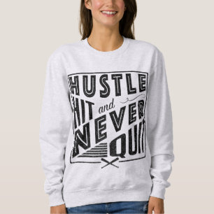 Baseball Softball Hustle Slå och sluta aldrig T Shirt