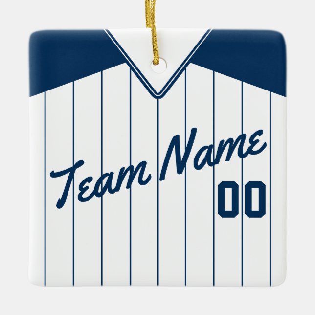 Baseball Softball Jersey Personlig Ornament (Framsida)
