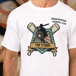 Baseball Softball Klubb Team League Namn nummer T Shirt