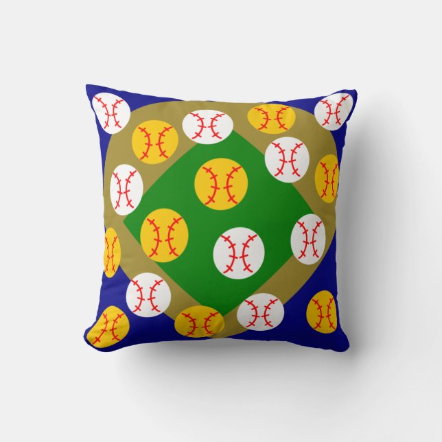 Baseball/Softball Kudde (Framsida)