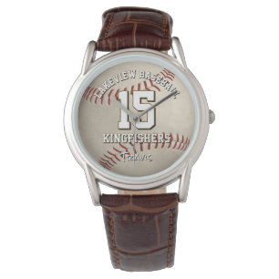 baseball/softball-laget namn personlig armbandsur