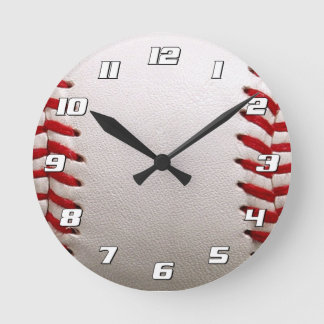 Baseball Softball med nummer Rund Klocka