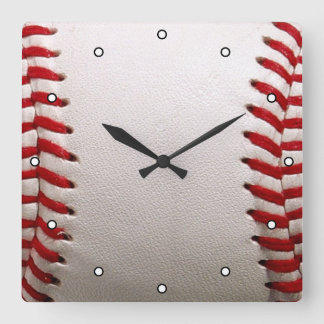 Baseball Softball med punkter Fyrkantig Klocka