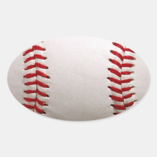 Baseball Softball Ovalt Klistermärke
