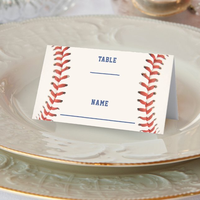 Baseball Softball, Perfekt Catch Sport Bröllop Placeringskort (Baseball Softball The Perfect Catch Sport Wedding Place Card)