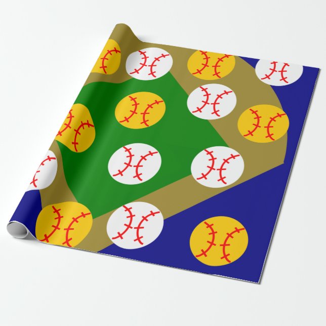 Baseball/Softball Presentpapper (Utrullad)