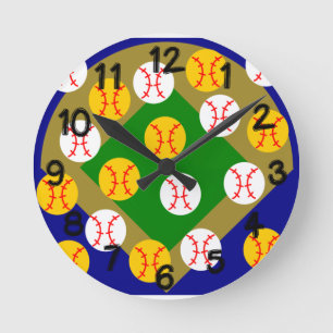 Baseball/Softball Rund Klocka