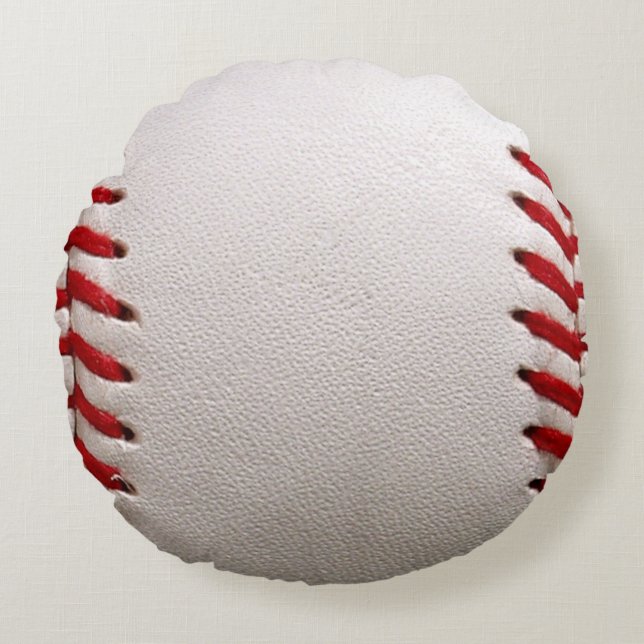 Baseball Softball Rund Kudde (Framsidan)