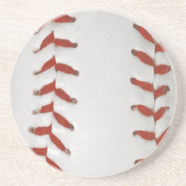 Baseball Softball Skriv ut Mönster-bakgrund Underlägg Sandsten (Framsidan)