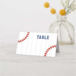 Baseball Softball Sport Heart Streck Bröllop Placeringskort