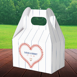 Baseball Softball Sport Heart Streck Bröllop Presentaskar