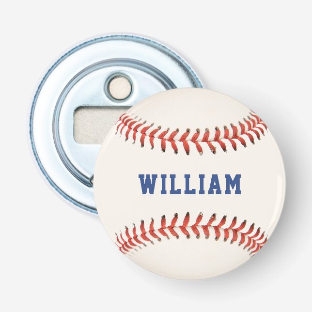 Baseball Softball Sport Name Flasköppnare (Framsidan)