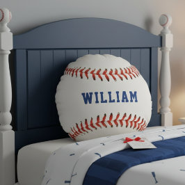 Baseball Softball Sport Name Rund Kudde