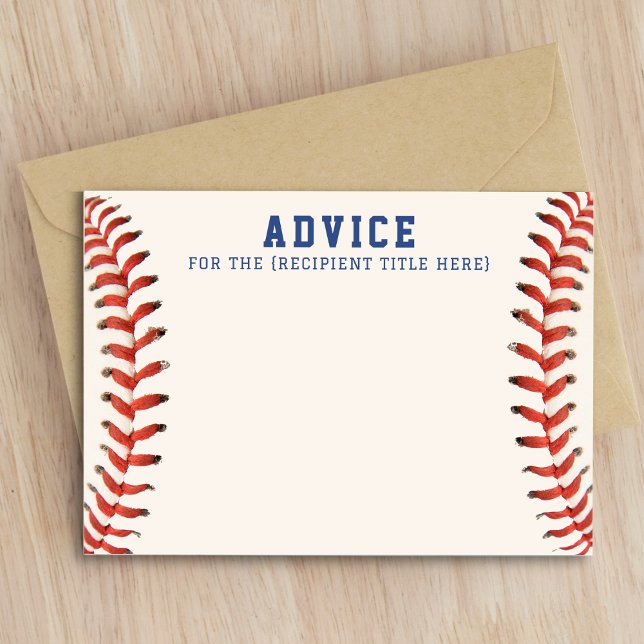 Baseball Softball Sports Advice Tilläggskort (Baseball Softball Sports Advice Enclosure Card
)