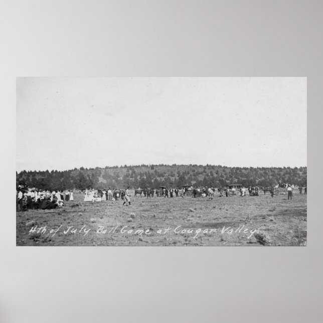 Baseball-spel 4 juli poster (Framsidan)