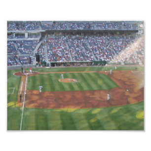 Baseball-spel Fototryck