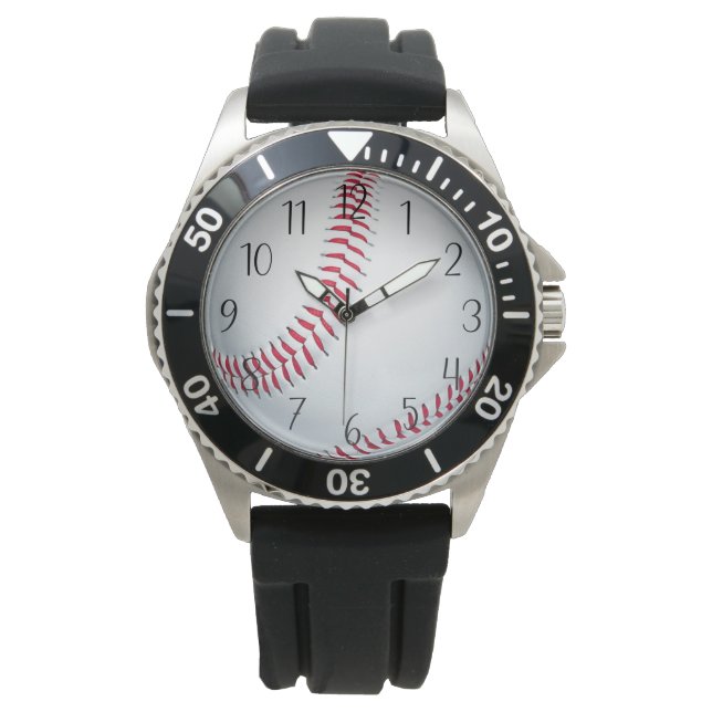 Baseball sport älskare manar armbandsur (Framsida)