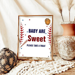 Baseball Sport baby är en söt babydusch. Poster
