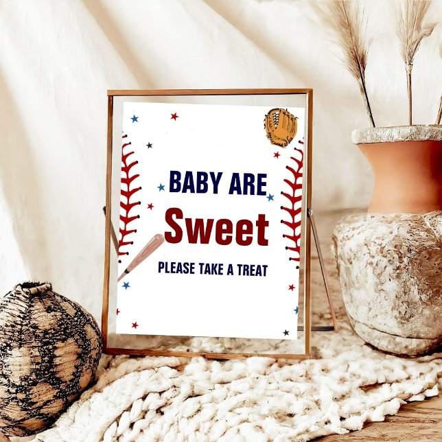Baseball Sport baby är en söt babydusch. Poster (Skapare uppladdad)