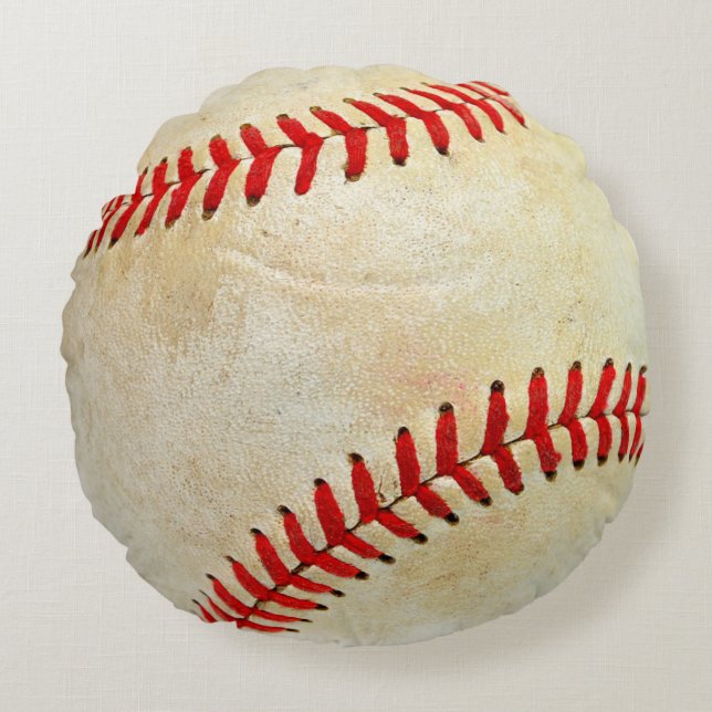Baseball sport boll-spelet spelar en gammal smula rund kudde (Framsidan)