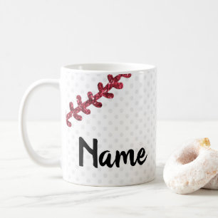 Baseball, sport, designkaffe Mugg Kopp