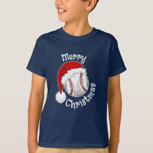 Baseball Sport fläkt Santa jul jul jul Julafton T Shirt