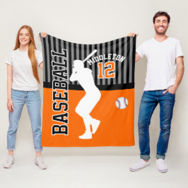 Baseball ⚾ Sport - Orange Fleecefilt