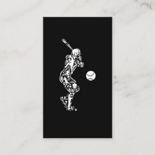 Baseball Sport Symbols Baseball Player Visitkort