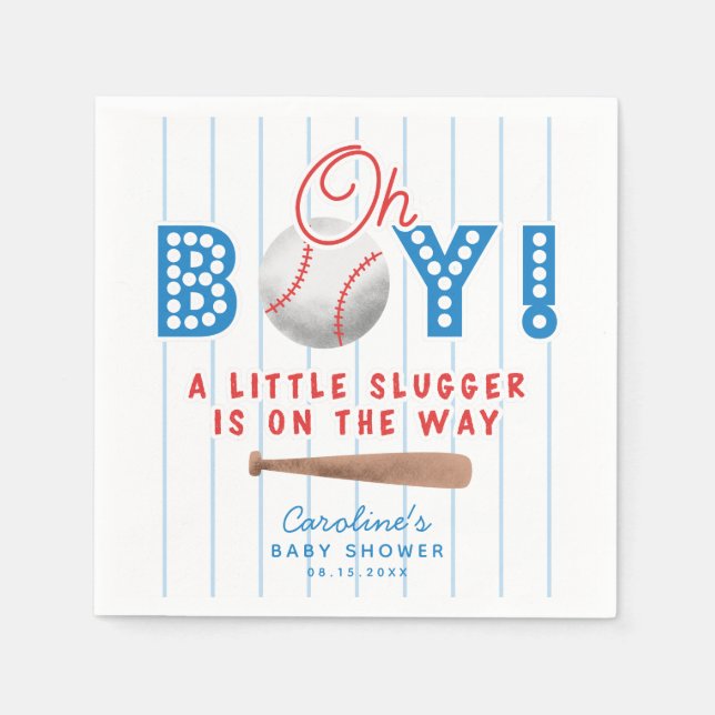 Baseball sportbabyskor Oh Baby Pappersservett (Framsidan)