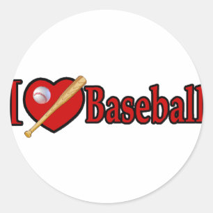 Baseball Sports Älskare-gåvor Runt Klistermärke