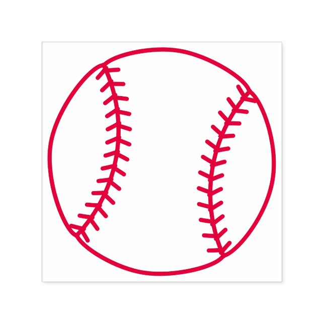 Baseball, Sports Ball Självfärgande Stämpel (Design)