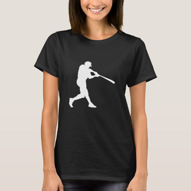 Baseball Sports Batter Anpassningsbar-cut T Shirt (Framsida)