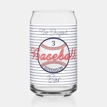 Baseball Sports Beer kan Glass Drinkware