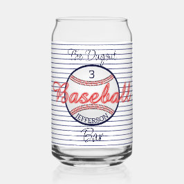Baseball Sports Beer kan Glass Drinkware