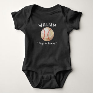 Baseball Sports Boll Player i Training Newborn T Shirt