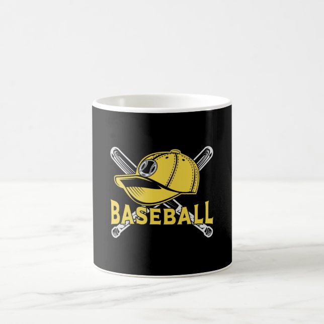 Baseball Sports Catcher Pitcher Fladdermus Funny G Kaffemugg (Center)