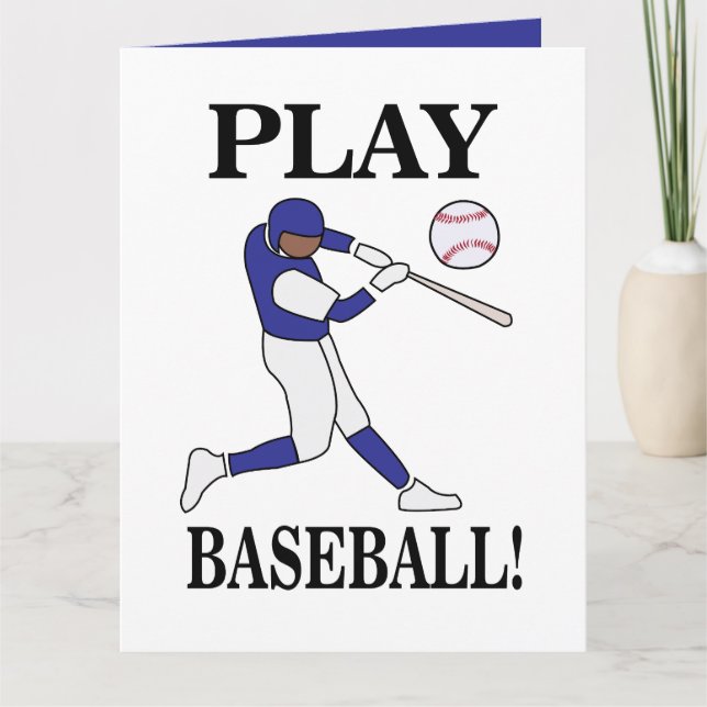 Baseball Sports Coach Player Birthday Kort (Framsida)