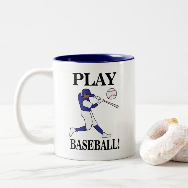 Baseball Sports Coach Player Två-Tonad Mugg (Med munk)