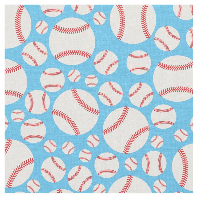 Baseball Sports Cute Tyg (Närbild)