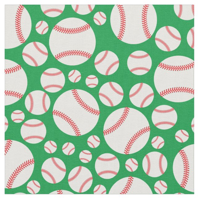 Baseball Sports Cute Tyg (Närbild)