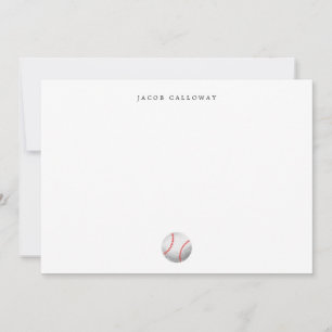 Baseball Sports Kids Personlig Tack Kort